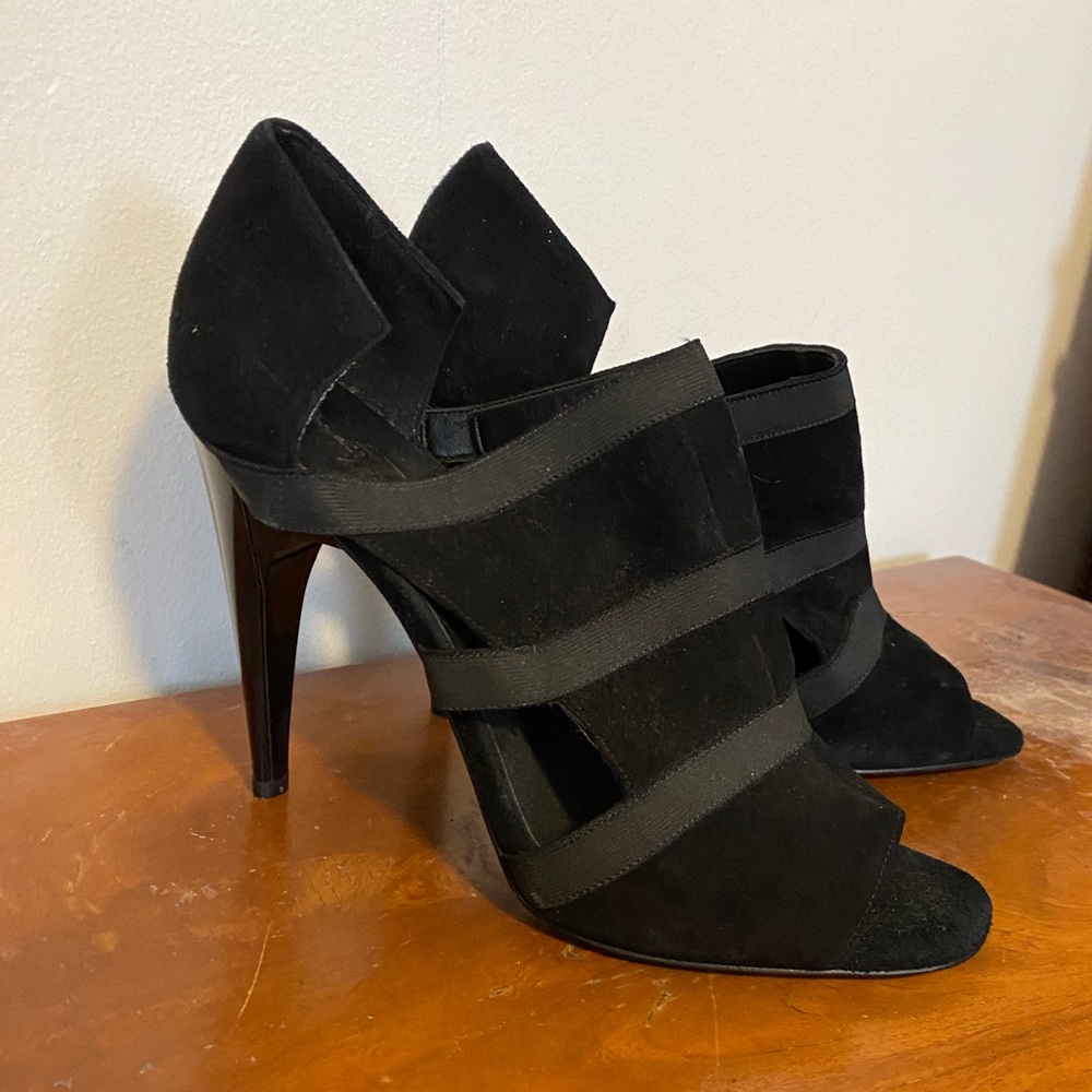 7 For All Mankind Peep‎ Toe High Heel Shoes 8.5